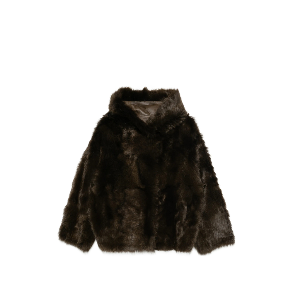[Yves Salomon] Leather Jacket FW26 27WYV60562TOSX  A7215