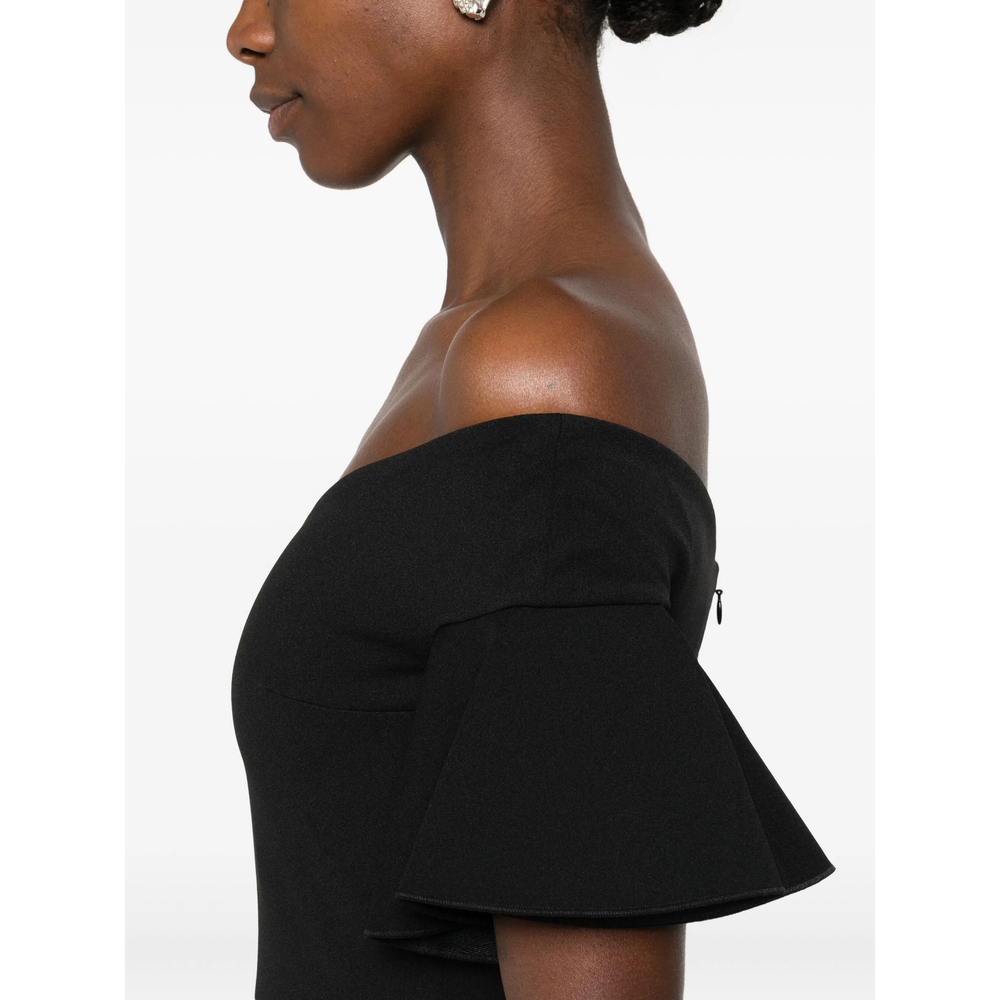 [Solace London] Short sleeve dress FW26 OS46003  BLACK