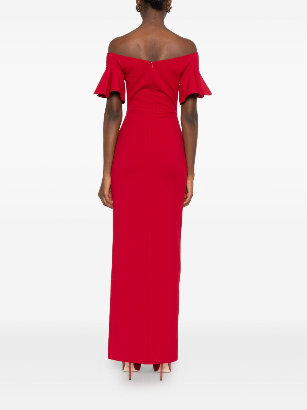 [Solace London] Short sleeve dress FW26 OS46003SCARLET