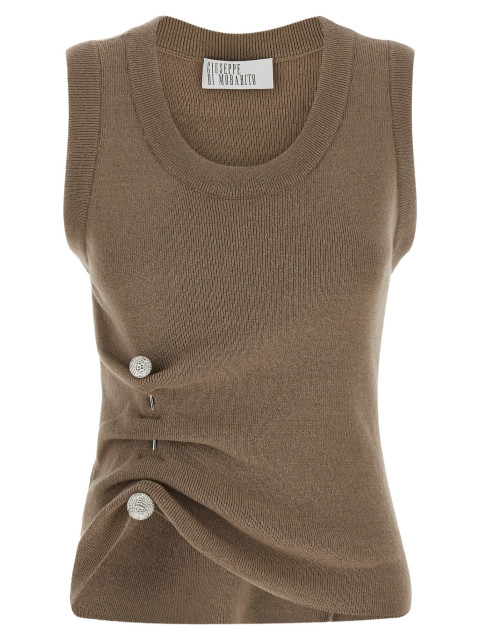 [Giuseppe di Morabito] T-shirts Sleeveless FW26 07PFKNT420X1676028