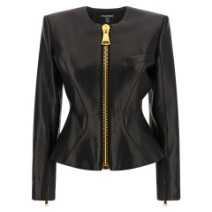 [Balmain] Leather Jacket FW26 HF1SK691LC620PA