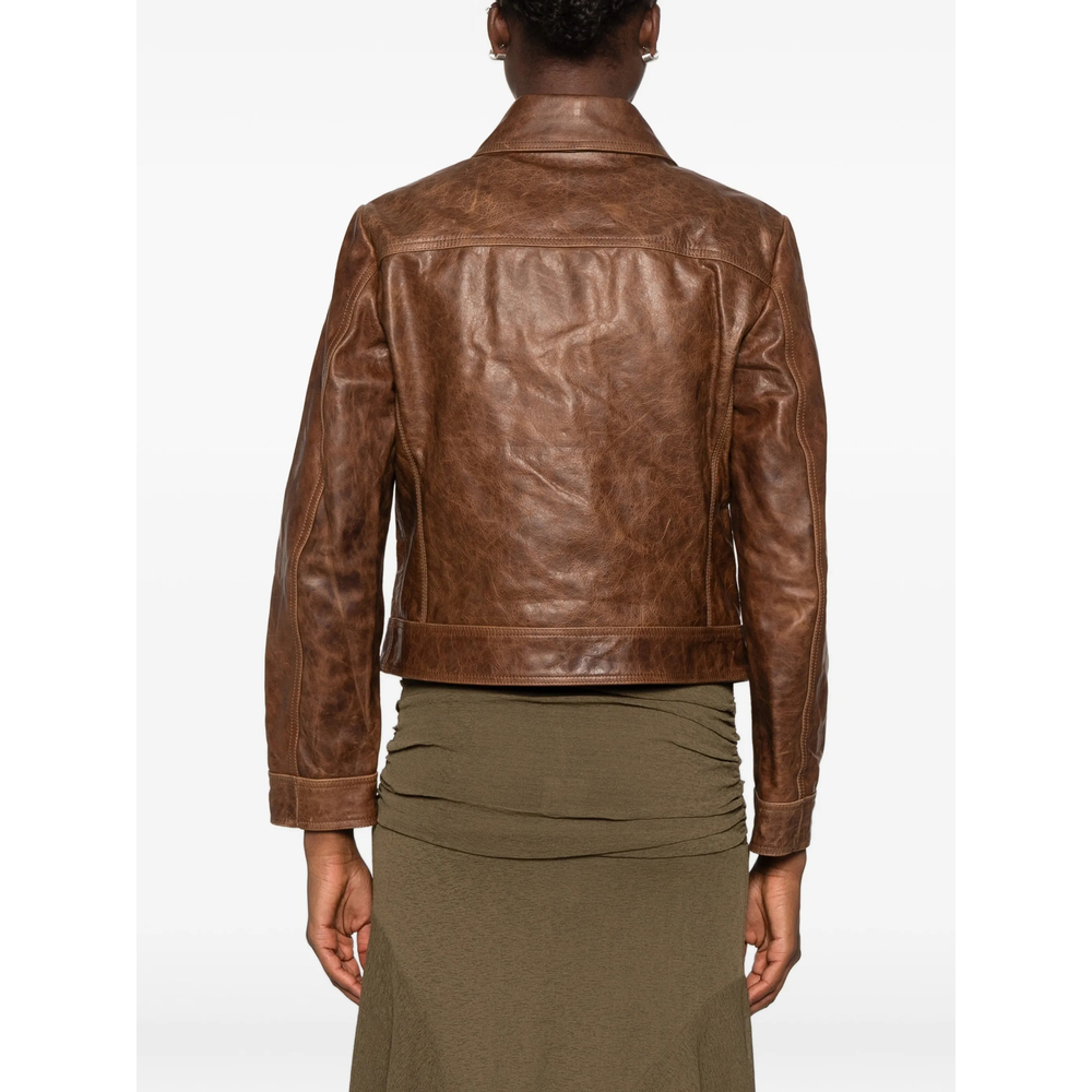[Nili Lotan] Leather Jacket FW26 13230-L244 SUSANNAH TERRA