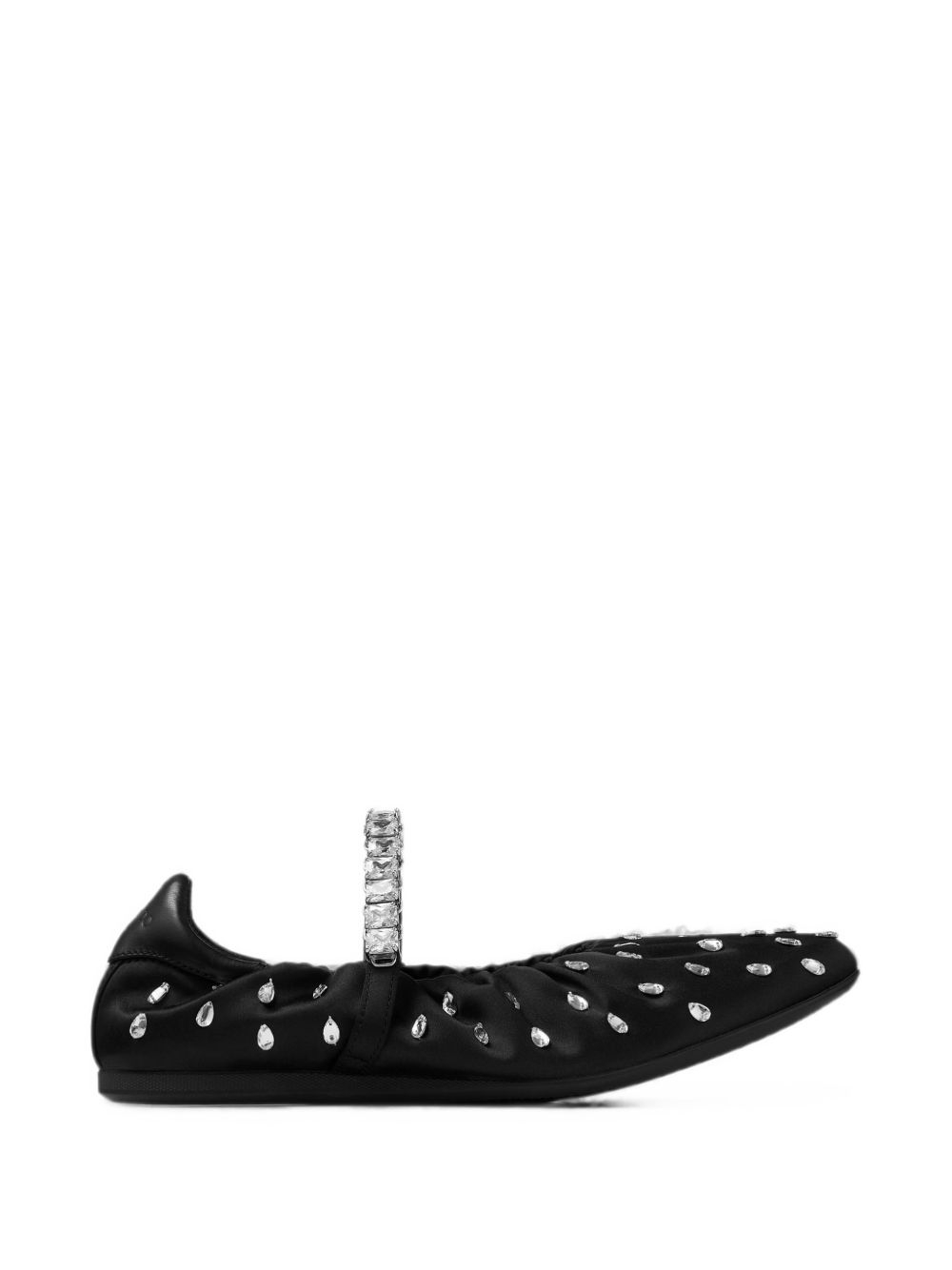 [Jimmy Choo] Flat shoes FW26 JADEBALLERINAQEPBLACK/CRYSTAL