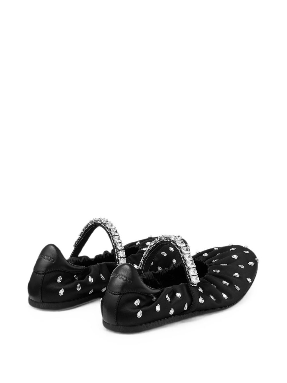 [Jimmy Choo] Flat shoes FW26 JADEBALLERINAQEPBLACK/CRYSTAL