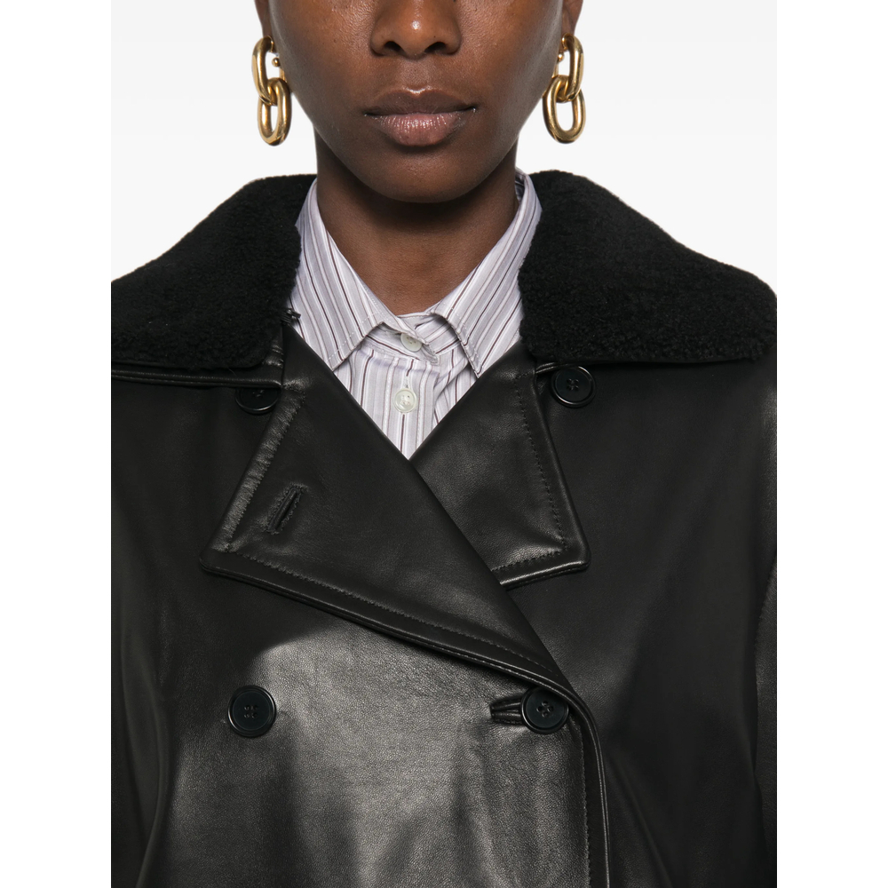 [Santoro] Leather Jacket FW26 51016-D  BLACK