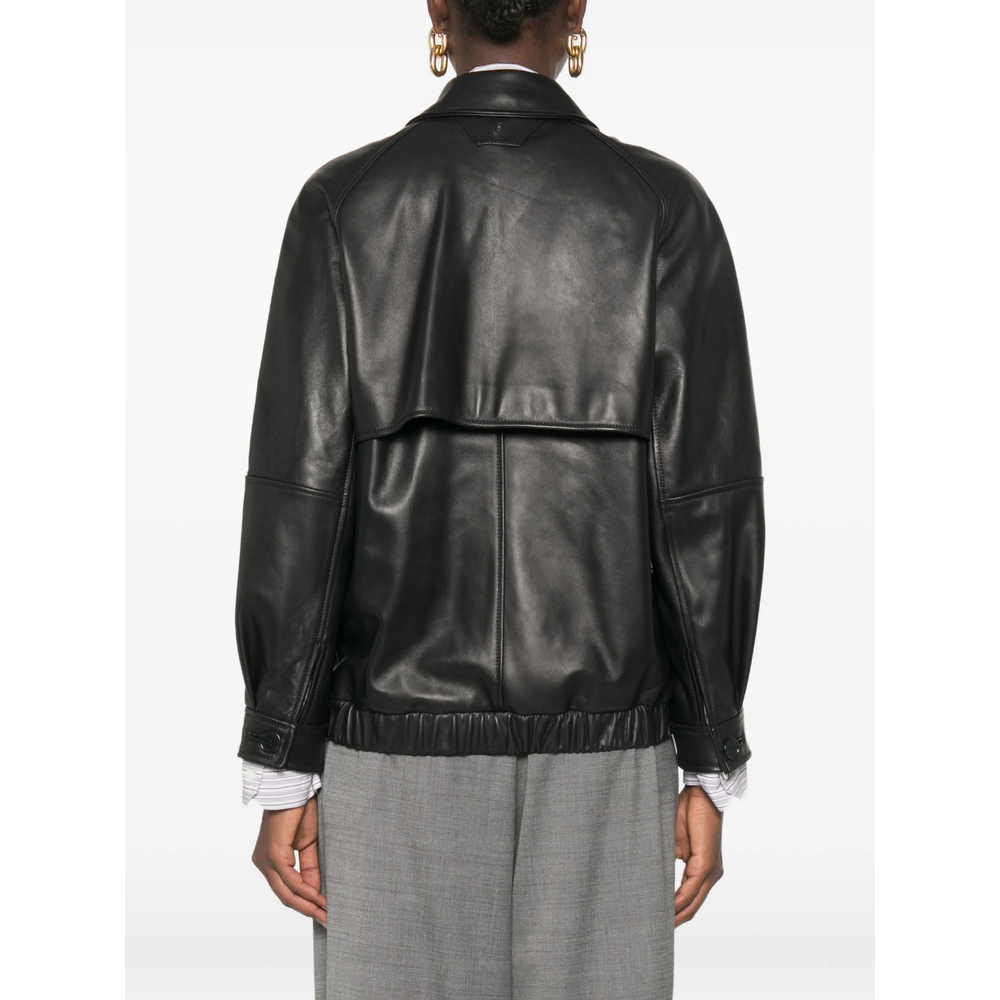 [Santoro] Leather Jacket FW26 51043-D  BLACK