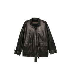 [Giorgio Brato] Leather Jacket FW26 GD27F23096MGA  NERO