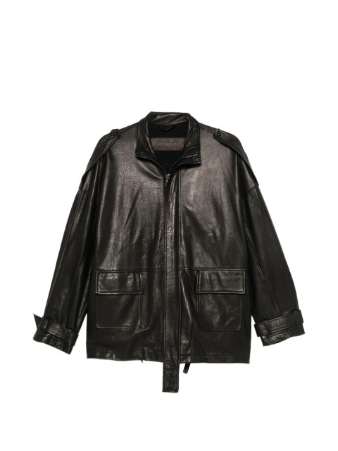 [Giorgio Brato] Leather Jacket FW26 GD27F23096MGA  NERO