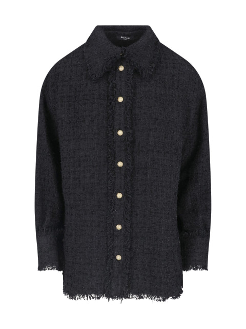 [Balmain] Shirts Long Sleeve FW26 HF1HD005XM070PA