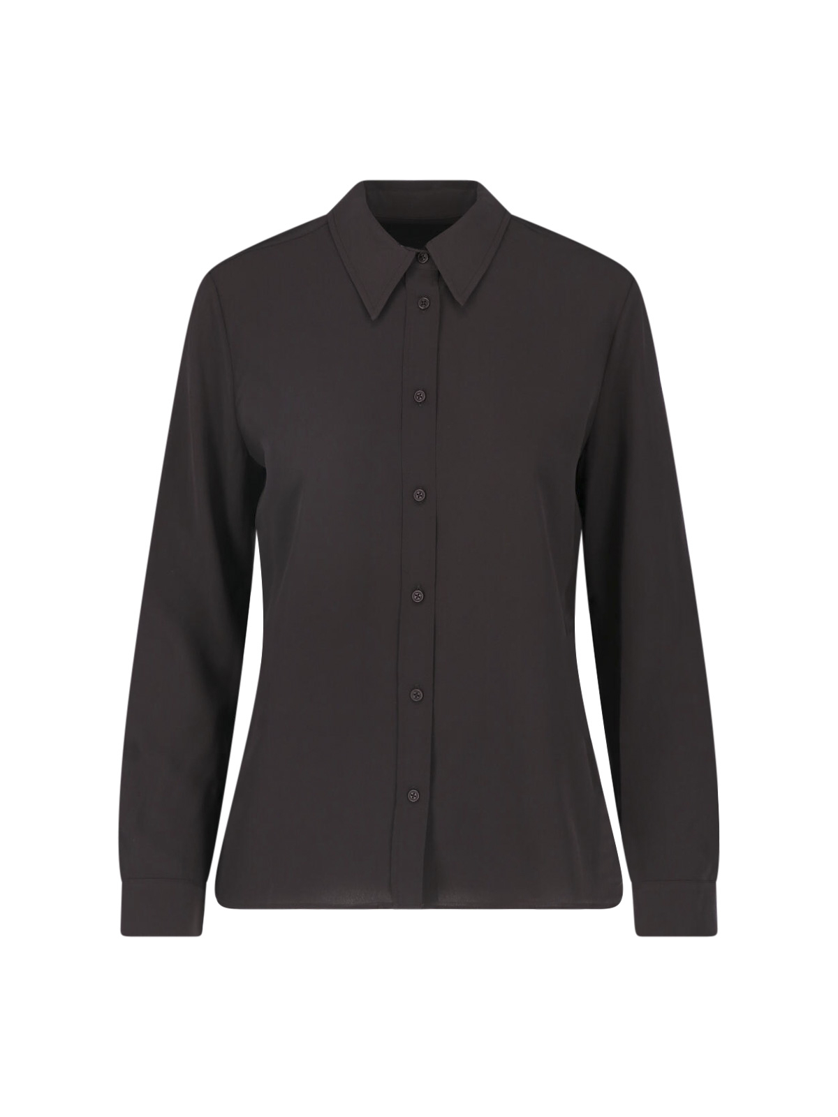 [Nili Lotan] Shirts Long Sleeve FW26 11601 W325CHOCOLATE BROWN