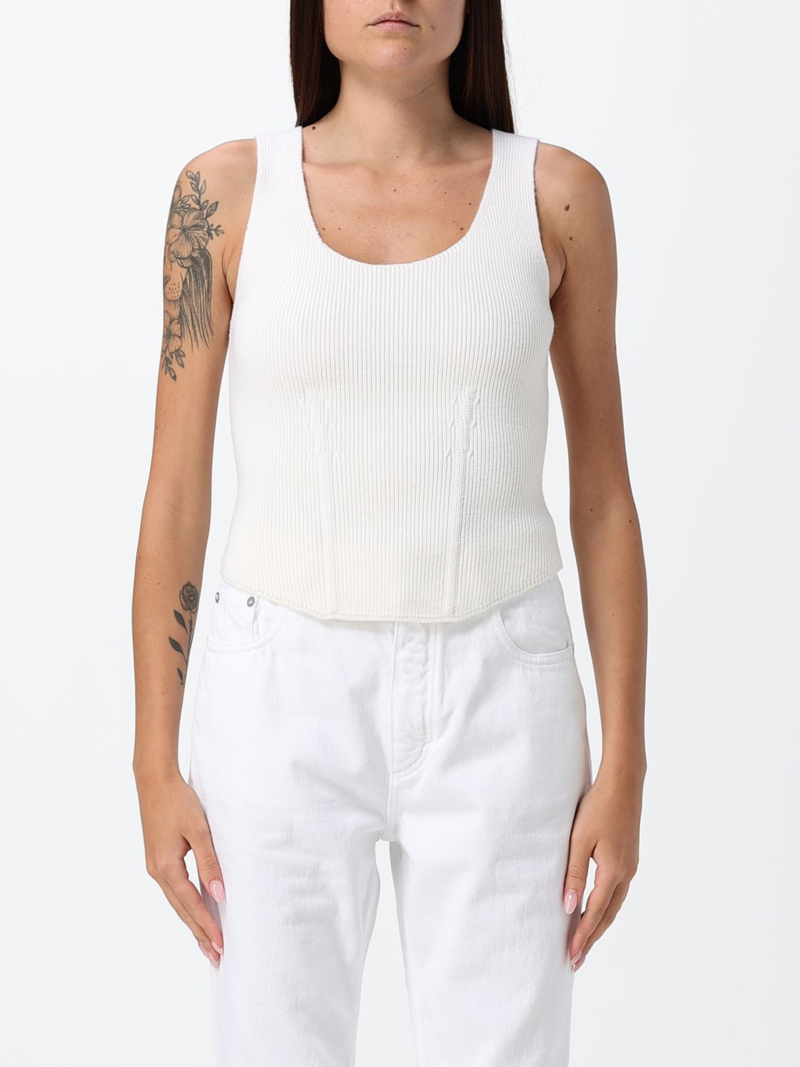 [Alaia] Tank top SS26 AA9H1409K141C 054