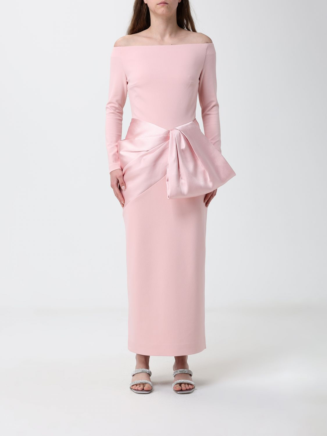 [Solace London] Long sleeve dress SS26 OS47050 CAMELLIAPINK