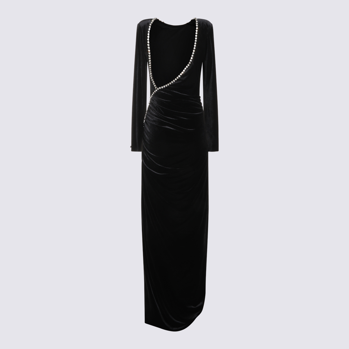 [NISSA] Long sleeve dress FW26 RS16855BLACK