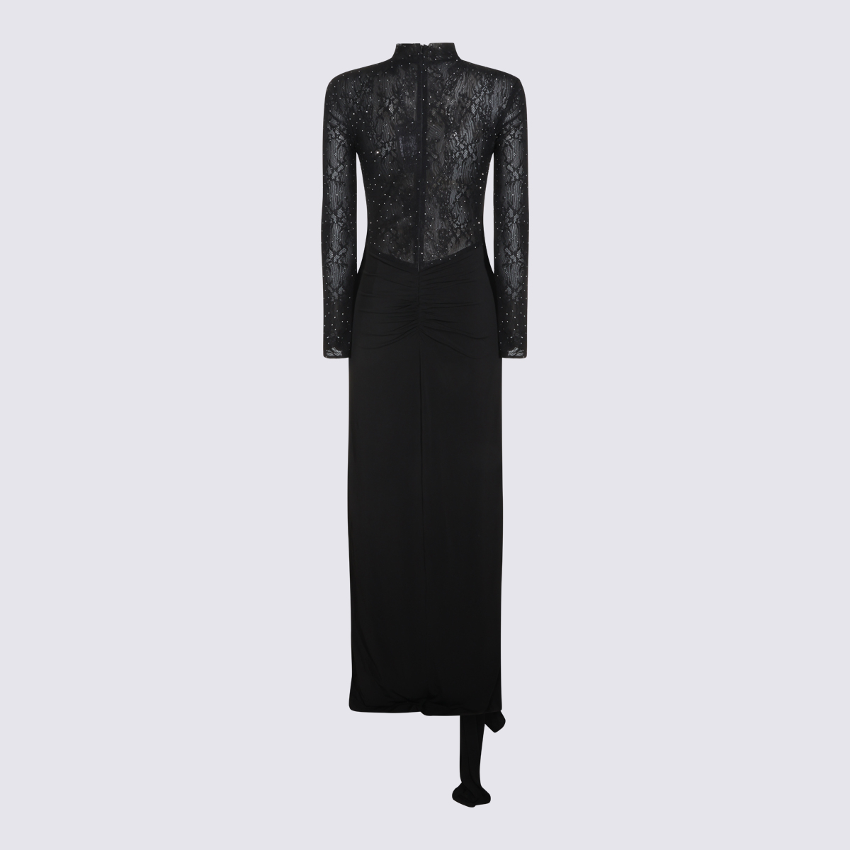 [NISSA] Long sleeve dress FW26 RS16860BLACK