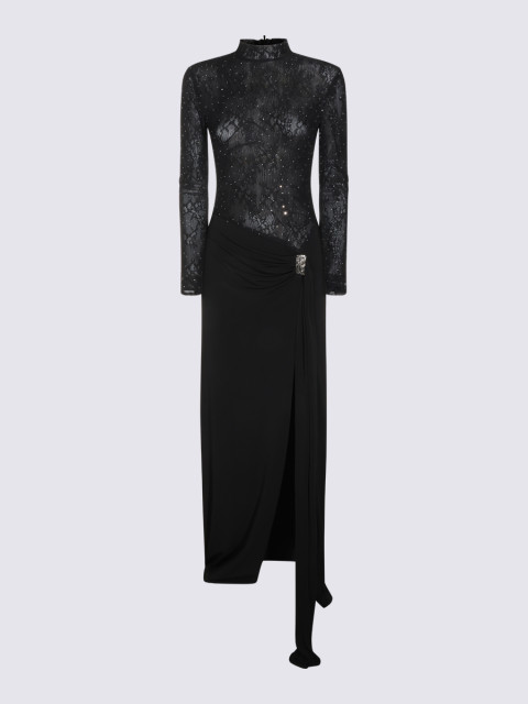 [NISSA] Long sleeve dress FW26 RS16860BLACK