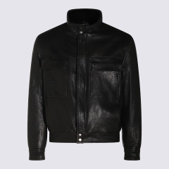 [SALVATORE SANTORO] Leather Jacket FW26 51530BULSBLACK