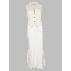 [Self-portrait] Sleeveless dress FW26 PF26-010MC-C_CREAM