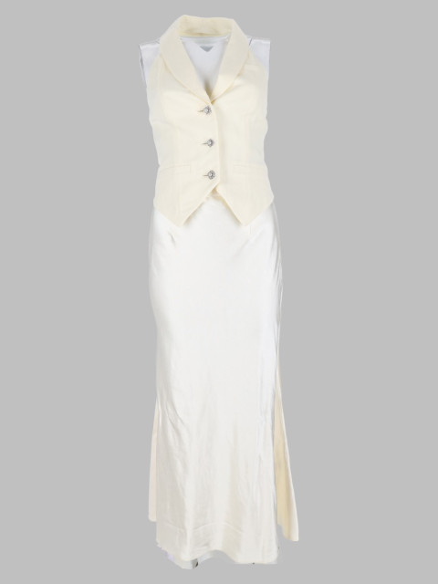 [Self-portrait] Sleeveless dress FW26 PF26-010MC-C_CREAM