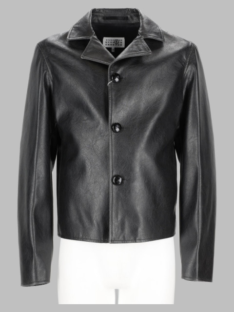 [MM6 Maison Margiela] Leather Jacket FW26 SH0AM0102_M35455900