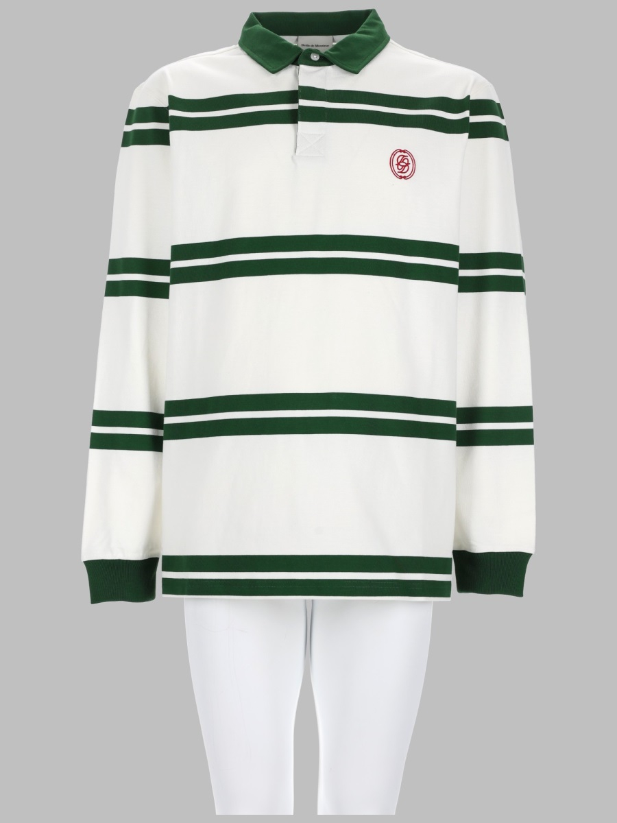 [DROLE DE MONSIEUR] T-shirts Long Sleeve FW26 PL164_CO161WATERGREEN