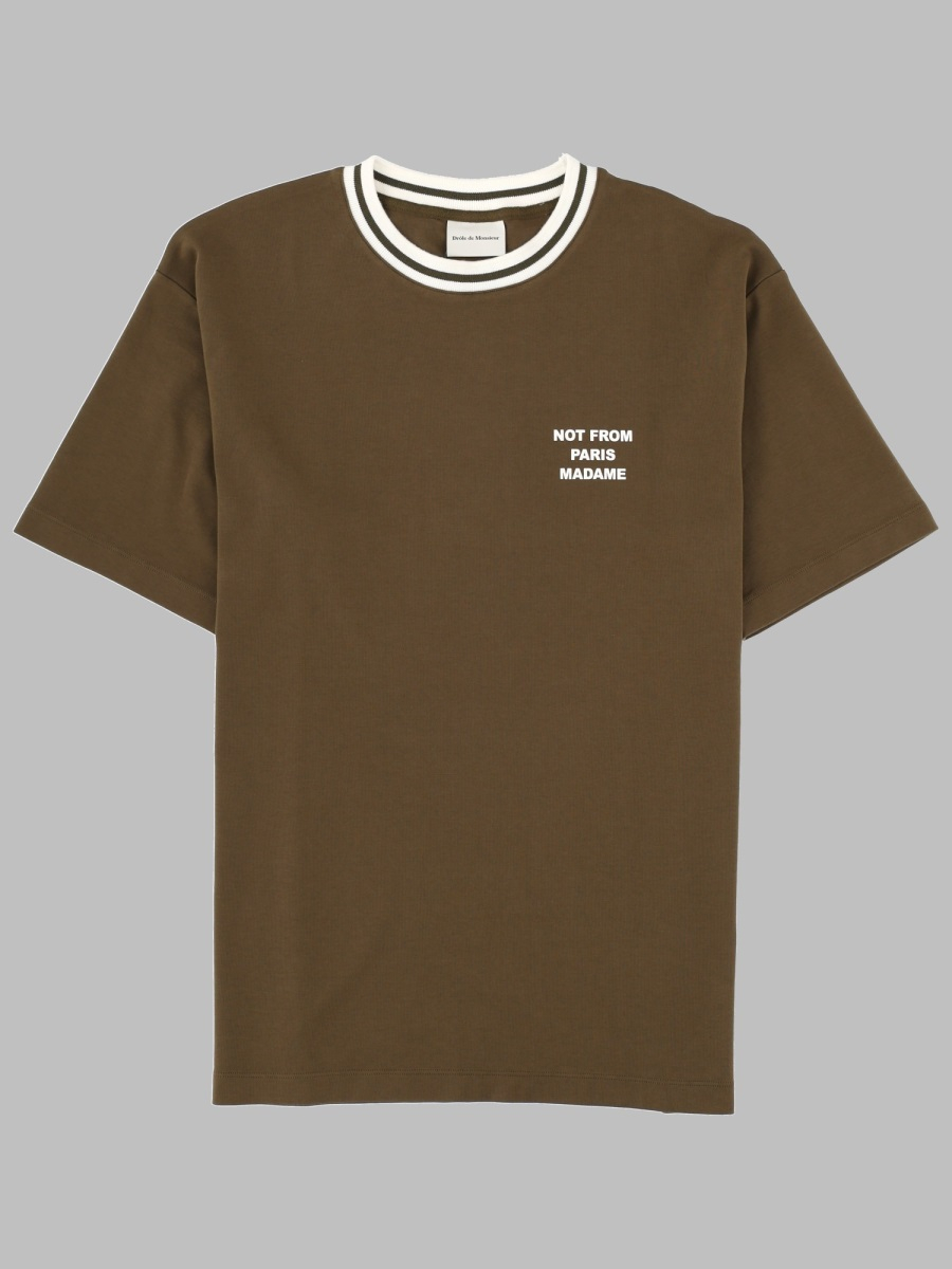 [DROLE DE MONSIEUR] T-shirts Short Sleeve FW26 TS189_CO002KAKI