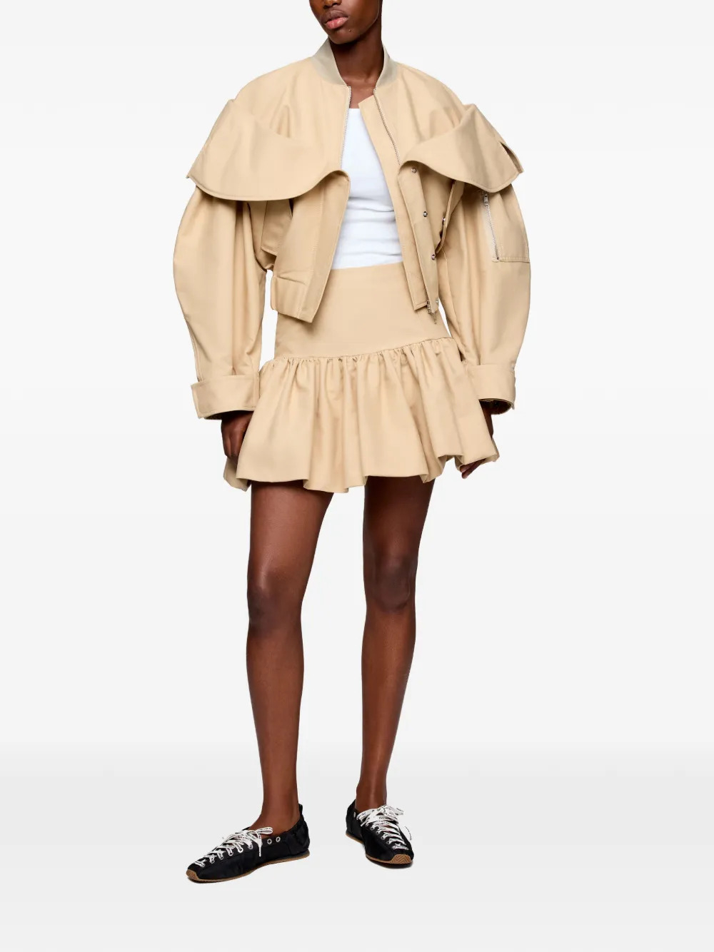 [GANNI] Mini skirt FW26 A1090243ZZR