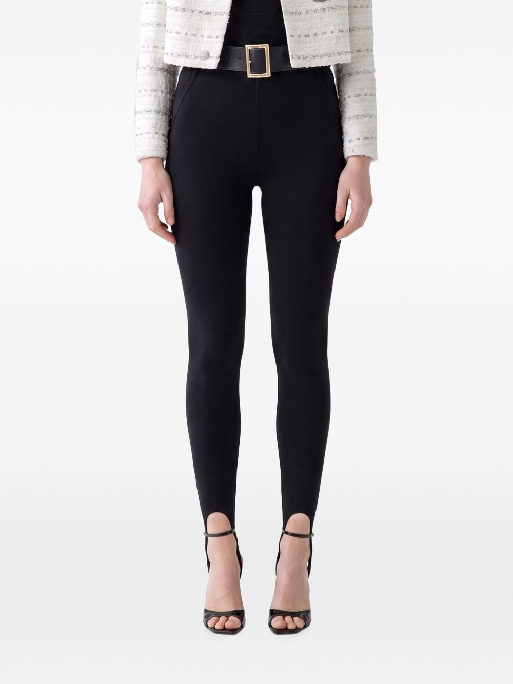 [Self - portrait] Leggings FW26 AW26-174P-BBLACK
