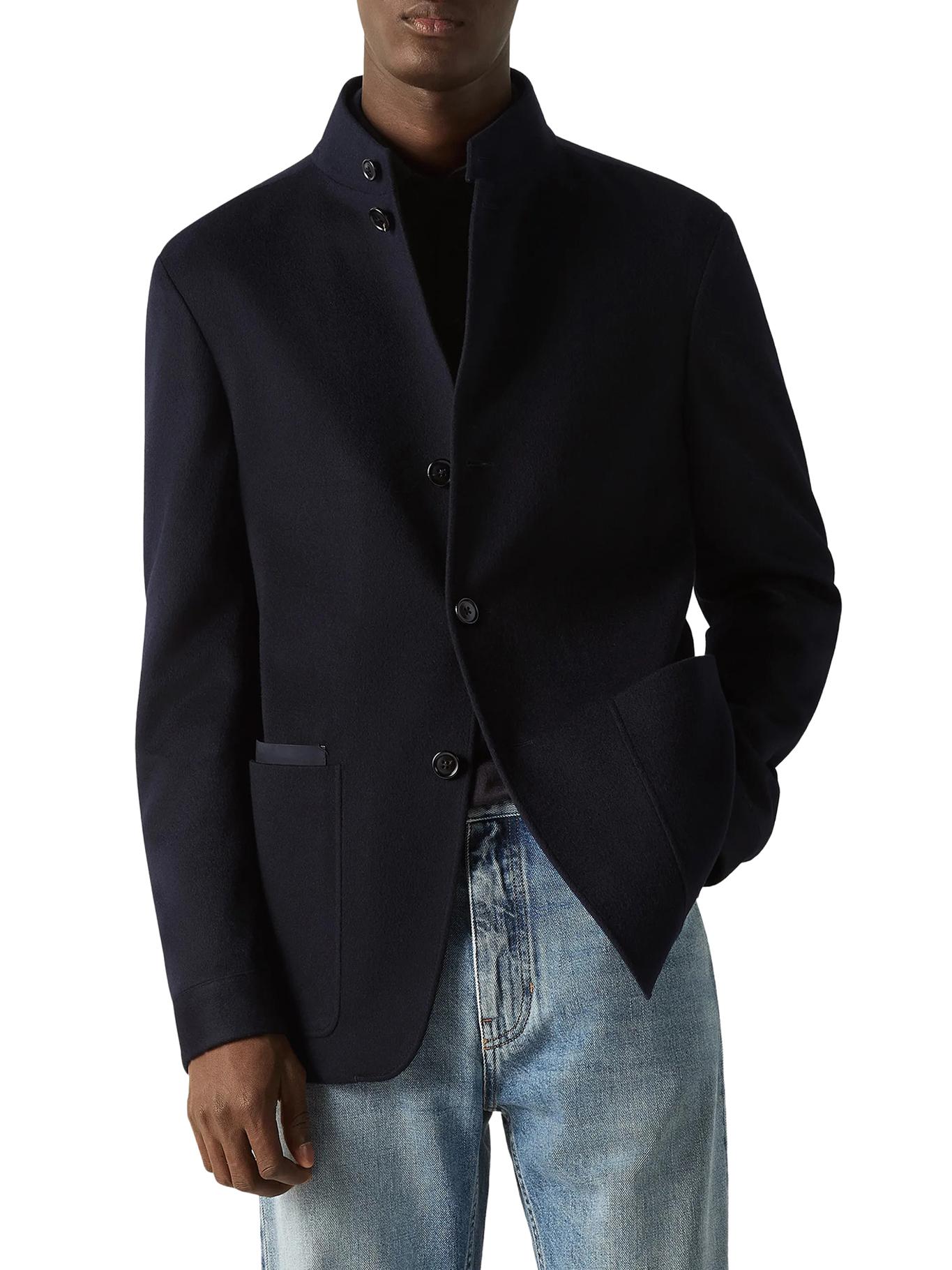[ZEGNA] Casual Jacket FW26 S69081A41VHKQ07R NAVY BLUE