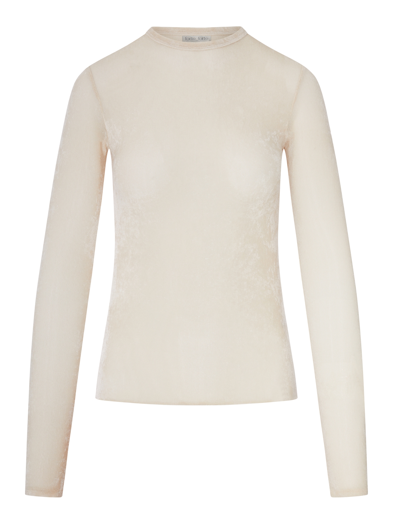 [Forte Forte] T-shirts Long Sleeve FW26 15390F50M0007 PLATINO