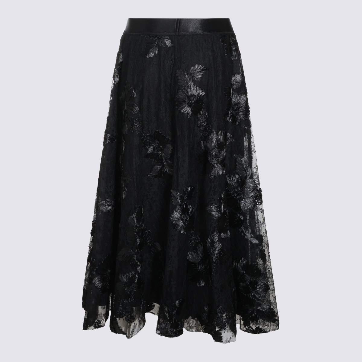 [NISSA] Midi skirt FW26 FS16840BLACK