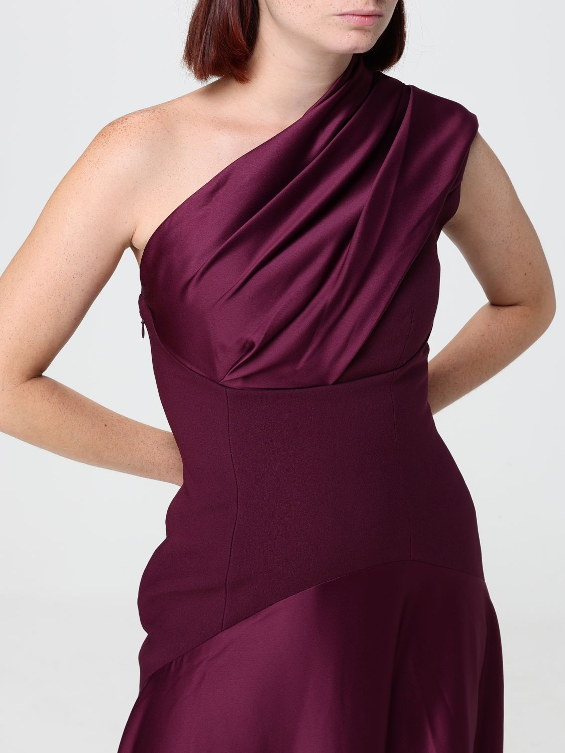 [Solace London] Sleeveless dress FW26 OS48013 GRAPE