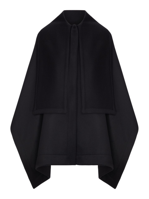 [Giorgio Armani] Cape FW26 GW004425TE20107UC001 BLACK