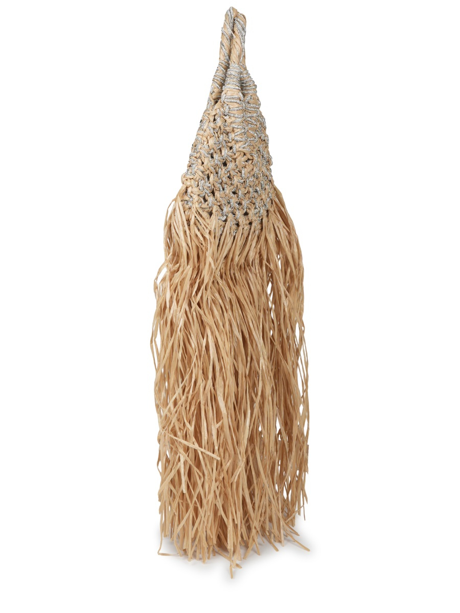 [Hibourama] Tote bag SS26 VANNIFIQUERAFIAFRANGE_NATURALE/CRYSTAL