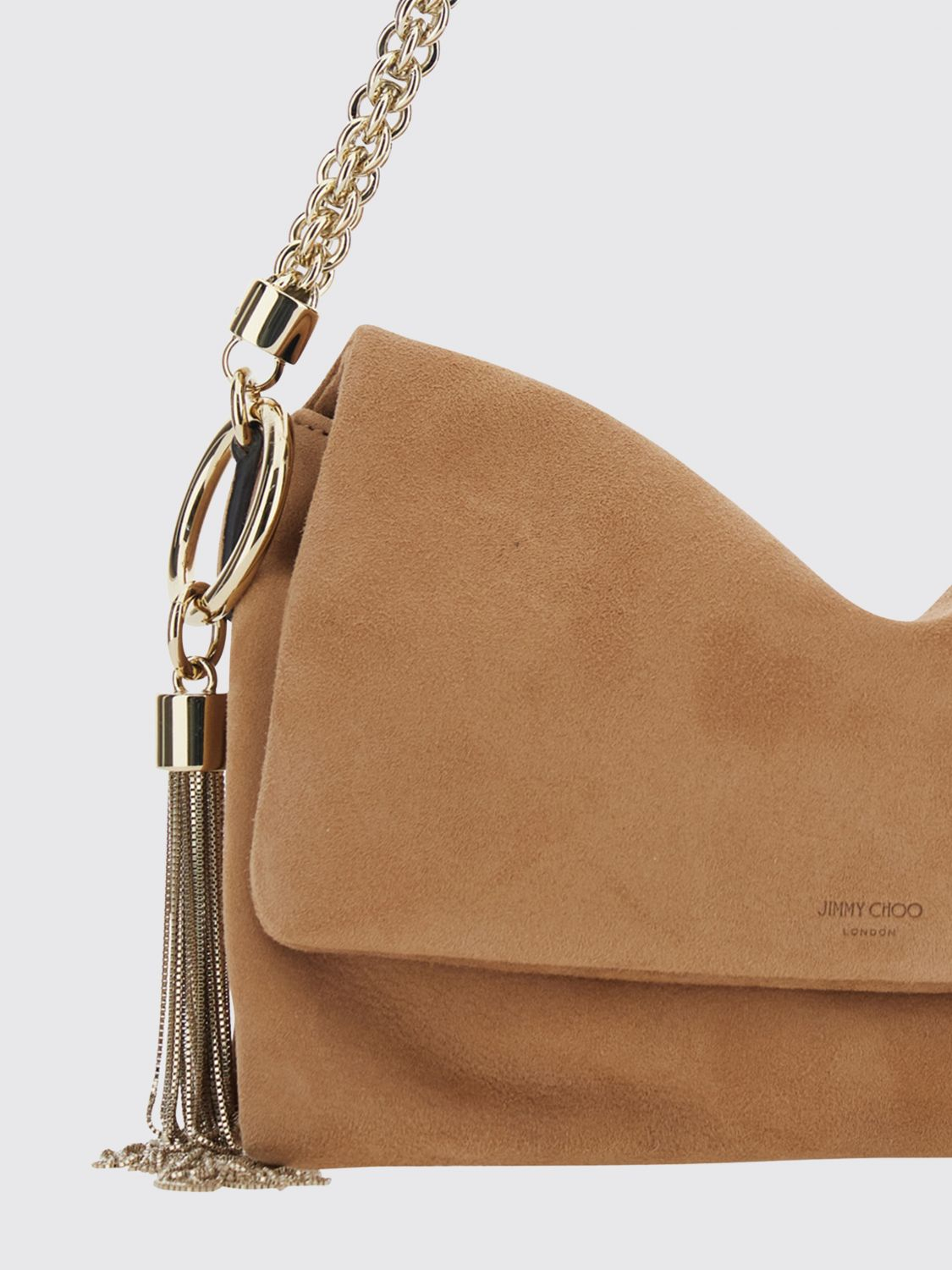 [Jimmy Choo] Shoulder bag FW26 CALLIEFLAPSUE TOFFEELIGHTGOLD