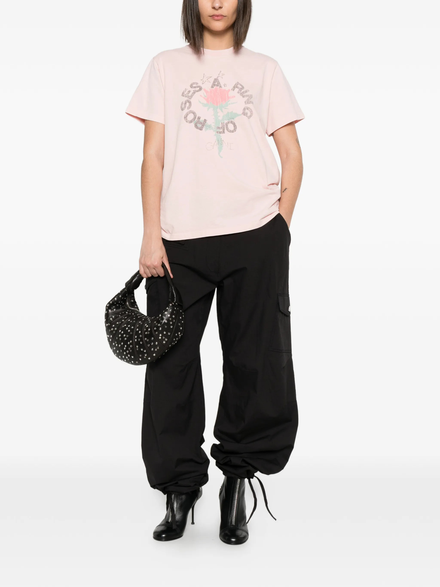[GANNI] T-shirts Short Sleeve FW26 A10501520BN