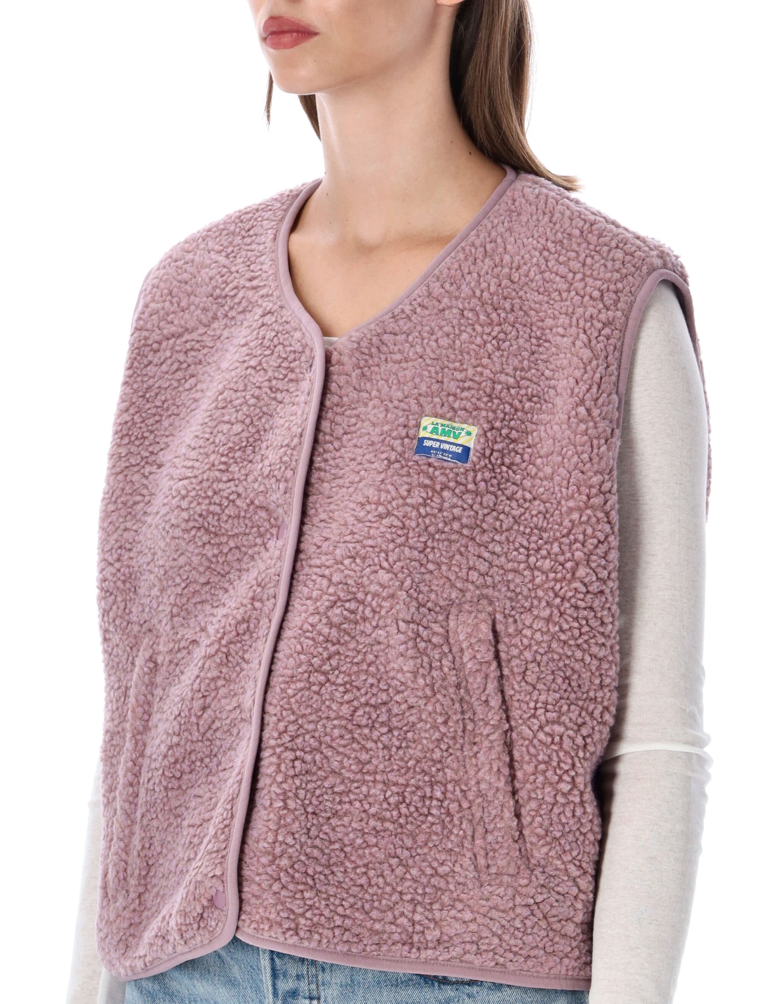 [American Vintage] Vest FW26 HOK16BPRUNELLE C