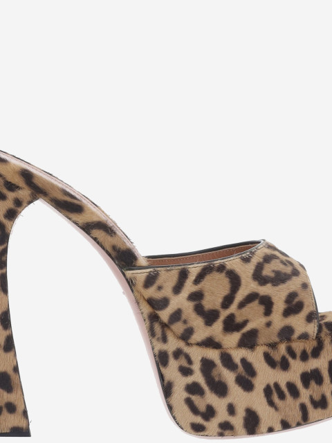 [Amina Muaddi] Pumps FW26 DALIDASLIPPER140LEOPARD