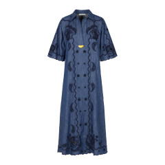 [Zimmermann] Long sleeve dress FW26 8358DSS261RWBLU