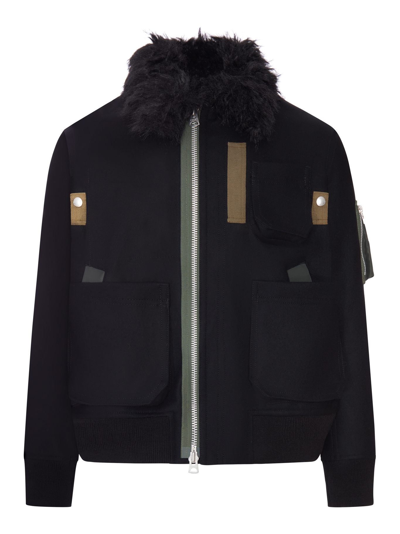 [Sacai] Bomber Jacket FW26 2604081M001 BLACK