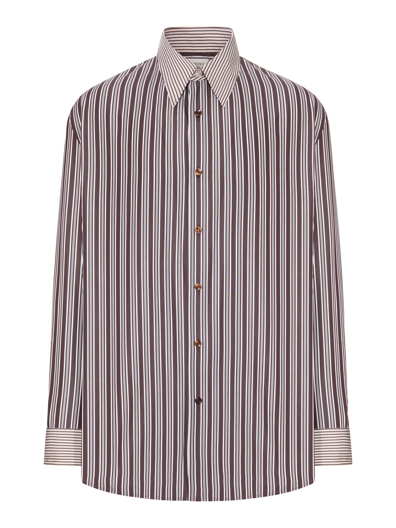 [Saint Laurent] Shirts Long Sleeve FW26 867724Y2O102071 MARRON CRAIE