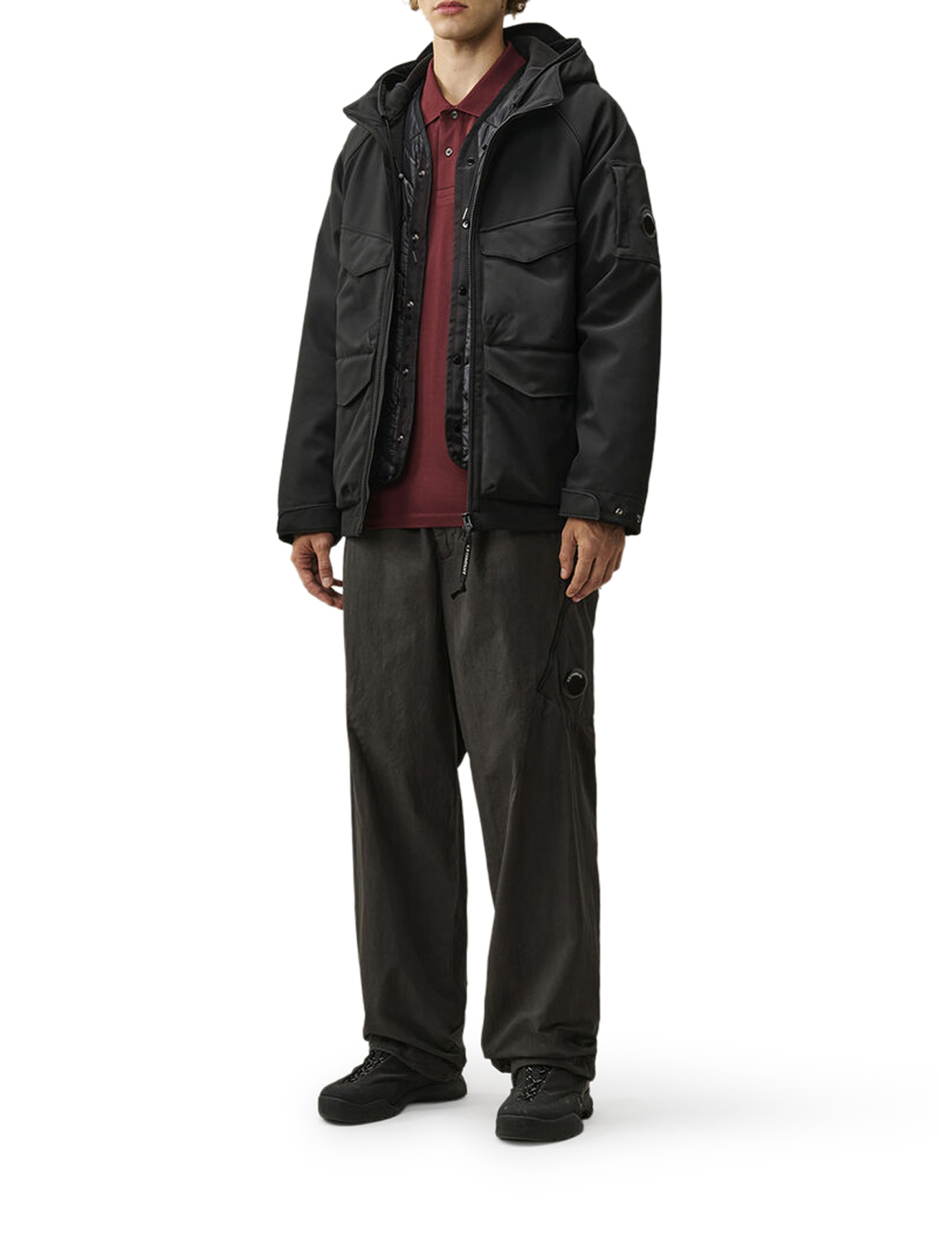 [C.P.COMPANY] Casual Jacket FW26 21CMOW004A006097A999 BLACK