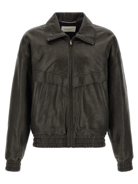 [Saint Laurent] Leather Jacket FW26 847967YCNF21000