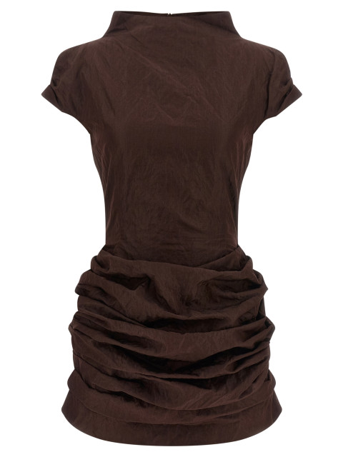 [MAGDA BUTRYM] Short sleeve dress FW26 183726BROWN