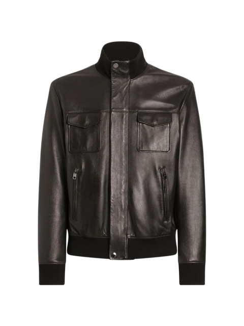 [Dolce & Gabbana] Leather Jacket FW26 G9CHUL HUL18 M1213