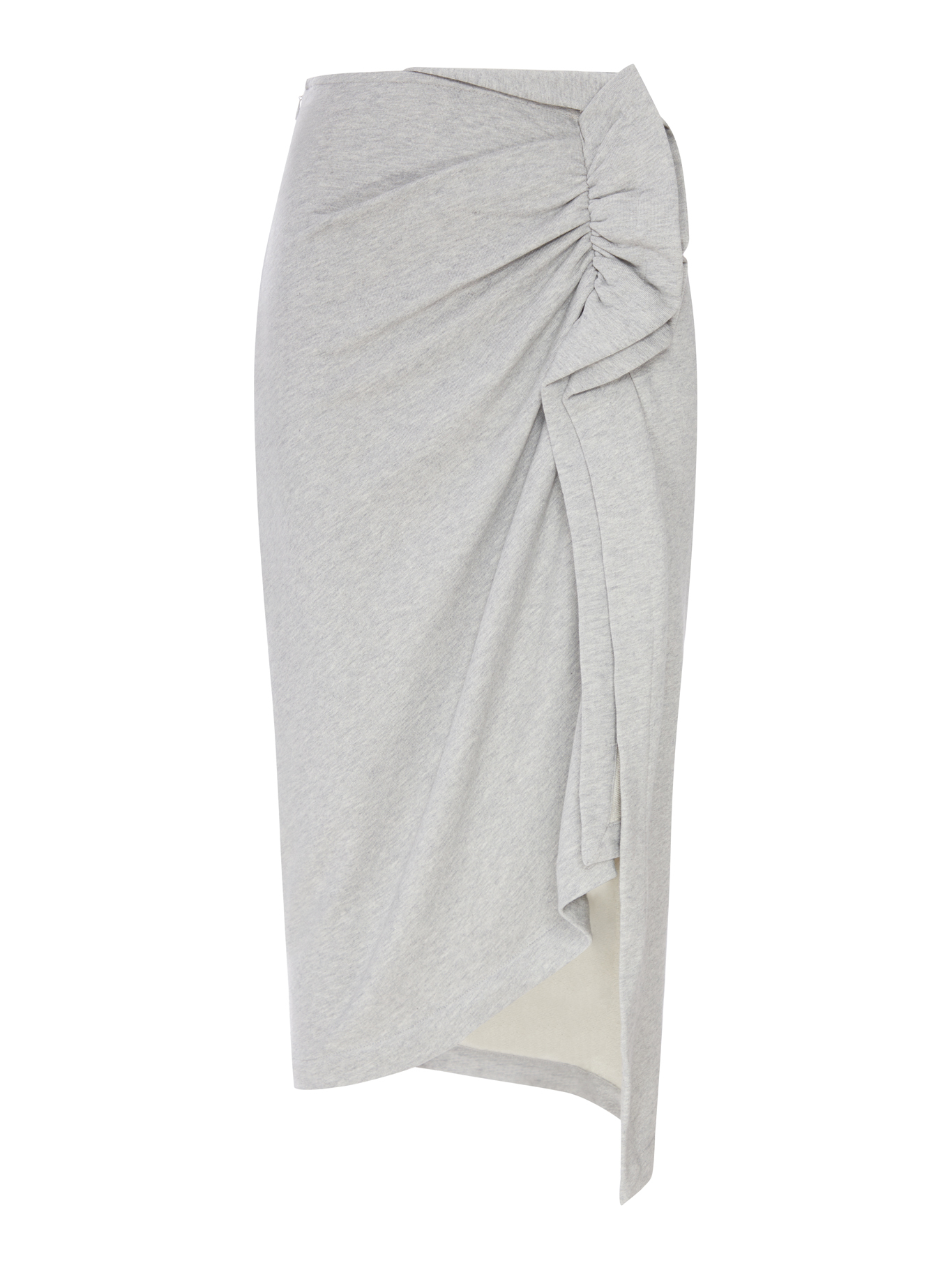 [DRIES VAN NOTEN] Long skirt FW26 2620111304612813 GREY MELANGE