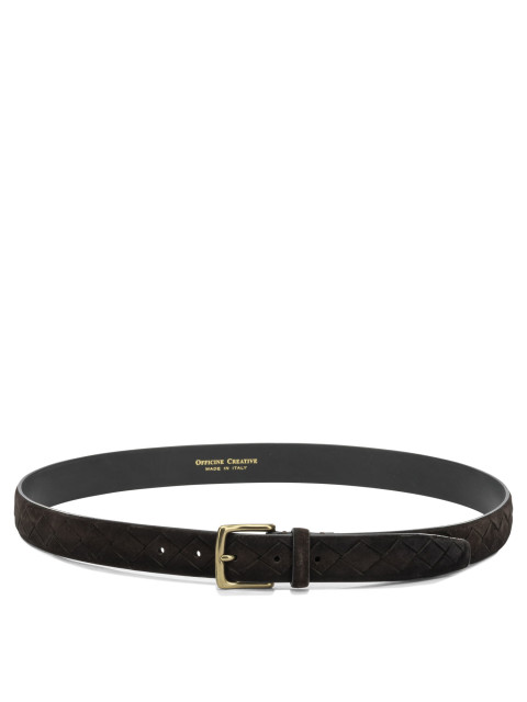 [Officine Creative] Belt FW26 OC STRIP/29AERO SUEDE TESTA DI MORO
