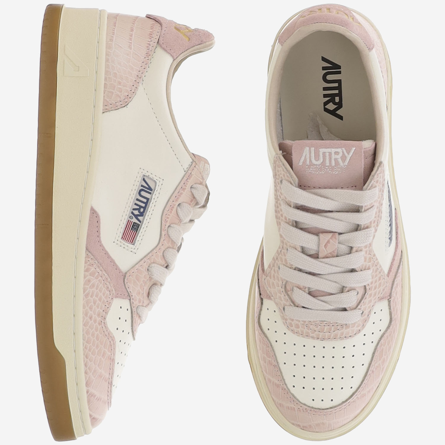 [AUTRY] Sneakers FW26 AULWCZ03LEATCOPRINTMRSHPINK