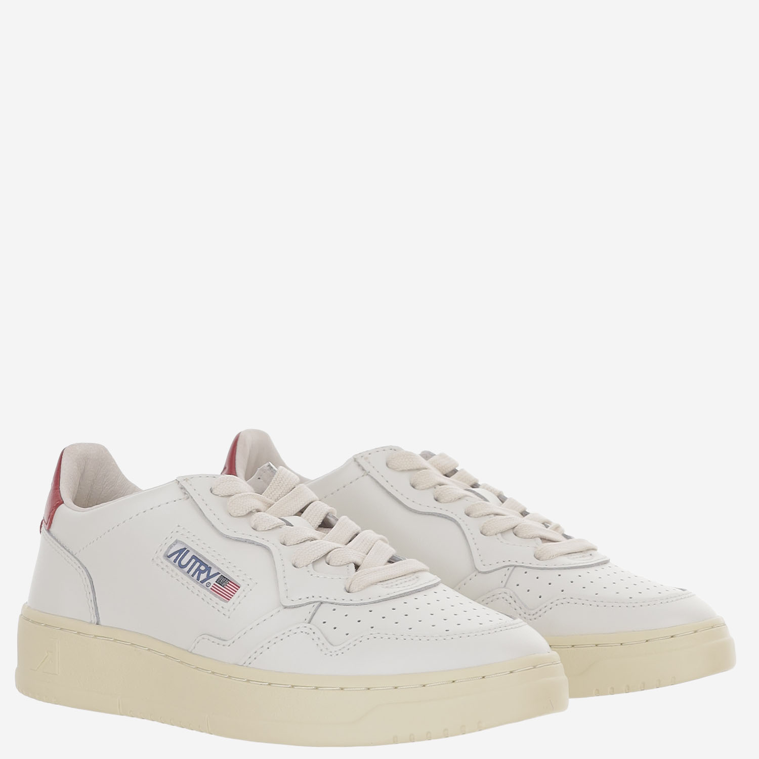 [AUTRY] Sneakers FW26 AULWLL33LEATLEATWHTDEEPCLARET