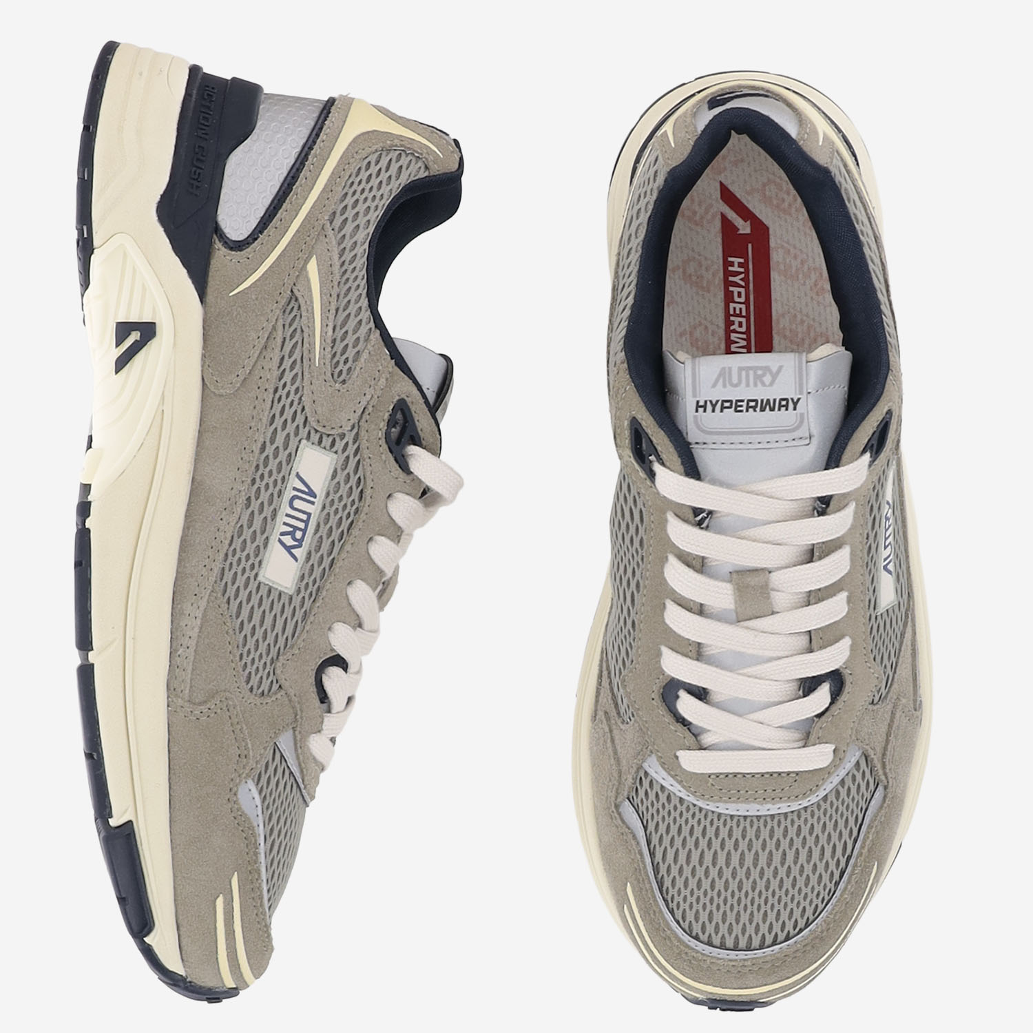[AUTRY] Sneakers FW26 HYLMCI09SUEMESHACTSILSAGSPABL