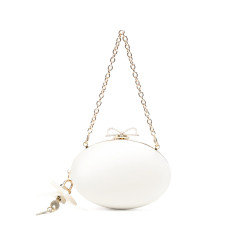 [Self-portrait] Clutch bag FW26 PF26-322B-C  CREAM